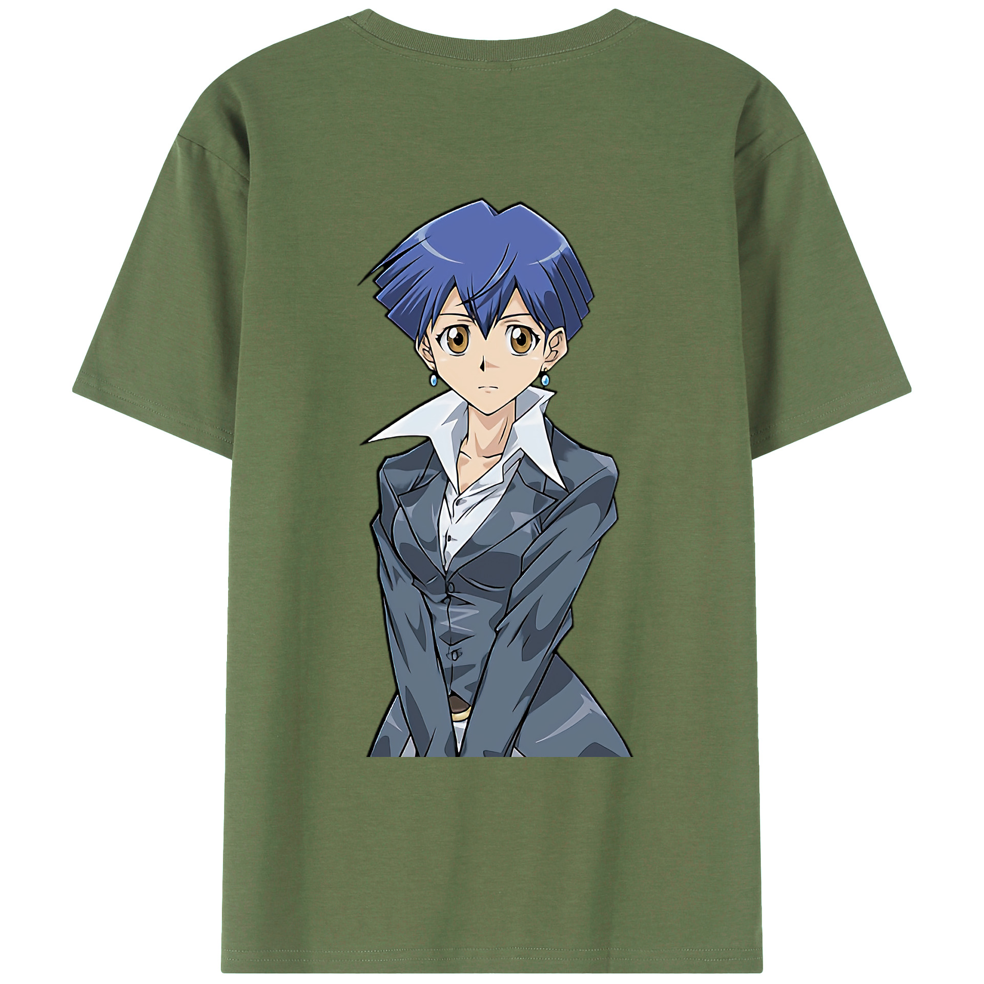 （画像用） 遊☆戯☆王 Yu-Gi-Oh! 綿100％ メンズ半袖Tシャツ（バックプリント） 通気性